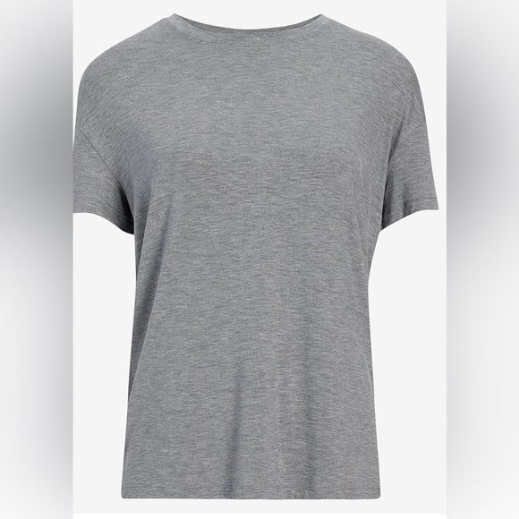 EXPRESS Women's Supersoft Relaxed Crew
Neck Tee color heather gray size medium - Picture 3 of 3